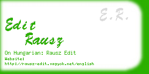 edit rausz business card